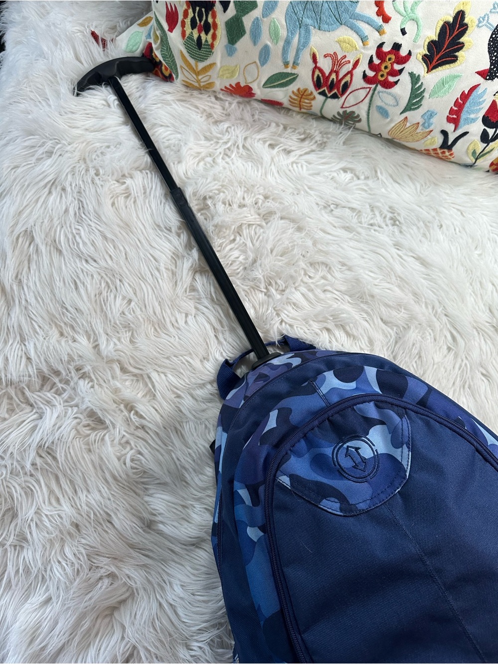 M-88 • Blue Camouflage Rolling Backpack - Picture 4 of 15